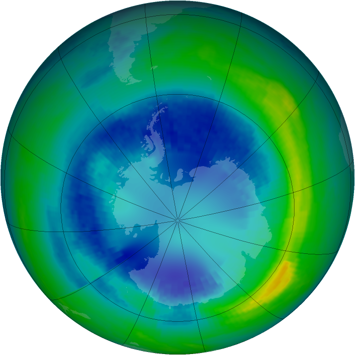 Ozone Map 2004-08-29